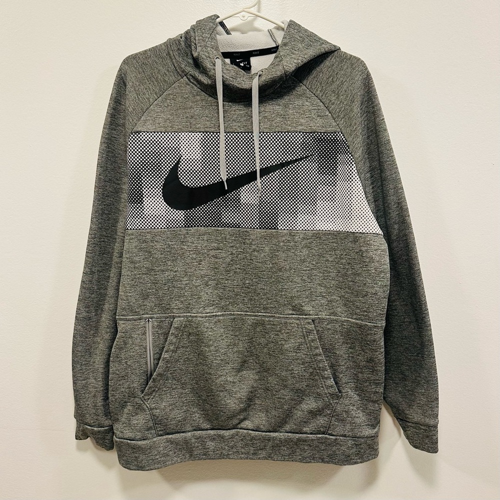 Nike Men's Grey Pullover Hoodie Sweatshirt Size Large